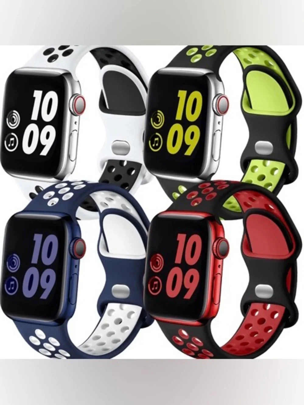 Adorve Sport Silicone Bands for Apple Watch Series 1-11, SE, Ultra 1 #24
